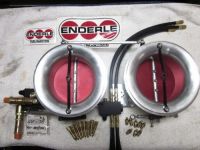 Enderle " Dual "  3.9" Throttle Body Style Injector with Lines,( Hoses)  Nozzles, jets, Barrel Valve